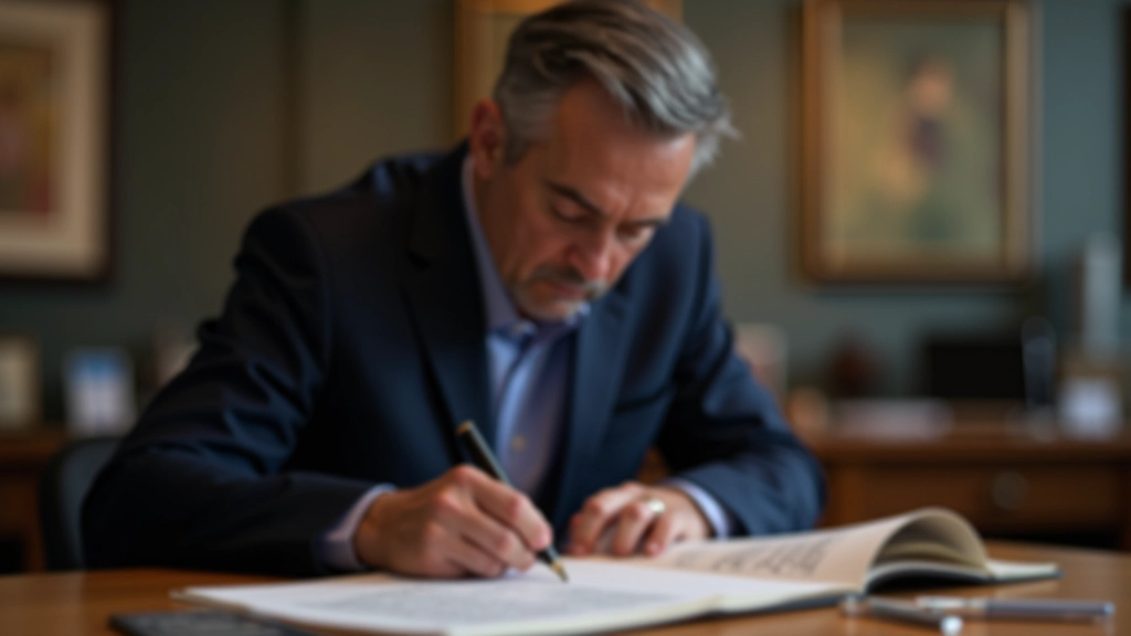Tasador anotando observaciones técnicas en formulario de evaluación artística profesional
